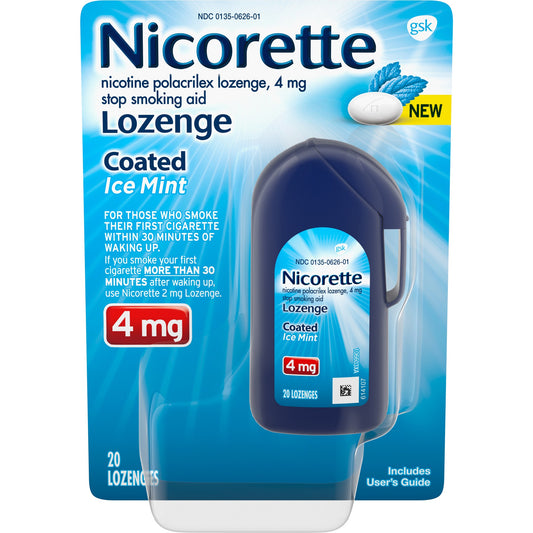 Nicorette - Lozenge Coated Ice Ment 4Mg - 20 Ct