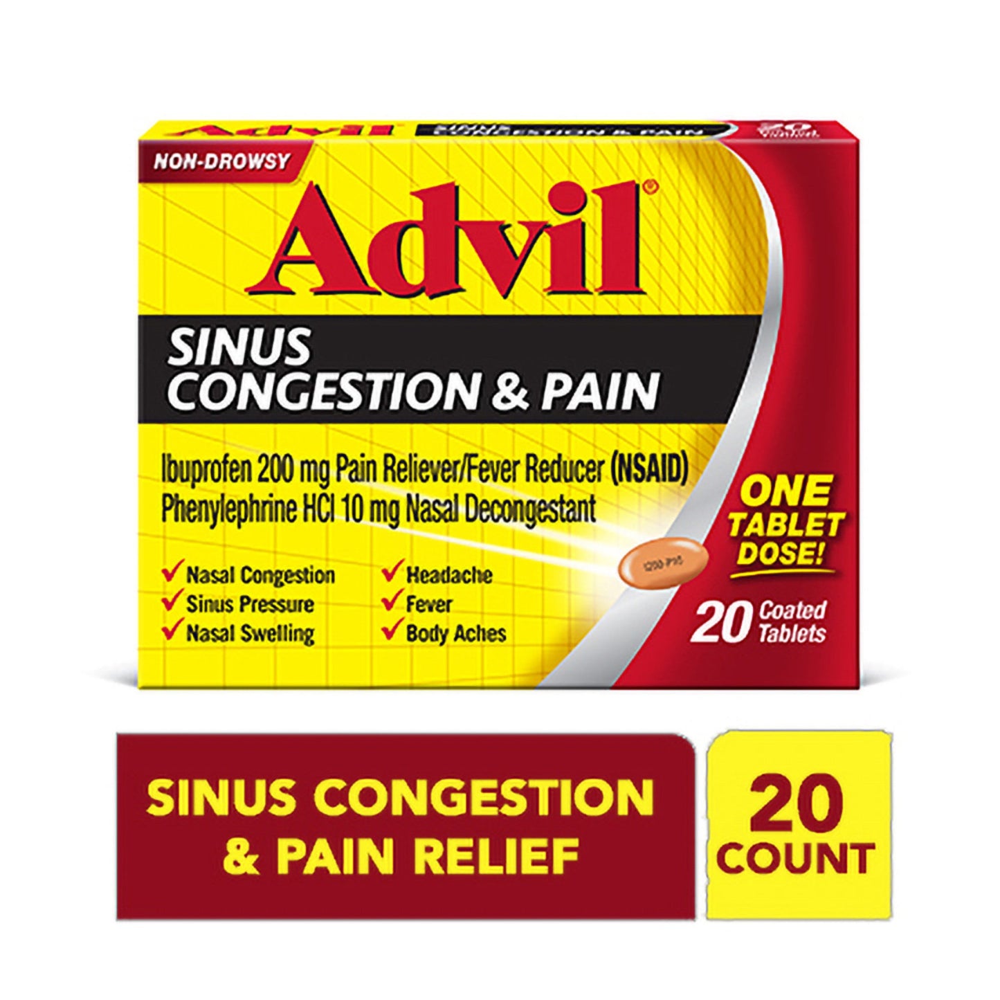 Advil - Sinus Congestion & Pain - 20 Ct
