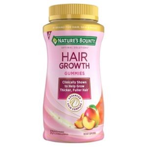 Natures Bounty - Hair Growth - Peach Mango Flavored Gummes - 60 Ct