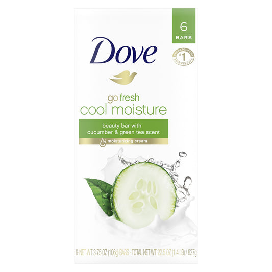 Dove Beauty Bar - Go Fresh - 3.75 Oz - 6 Bar