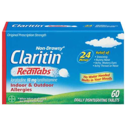 Claritin - Tabltes - Reditabs 24Hr - 60 Ct