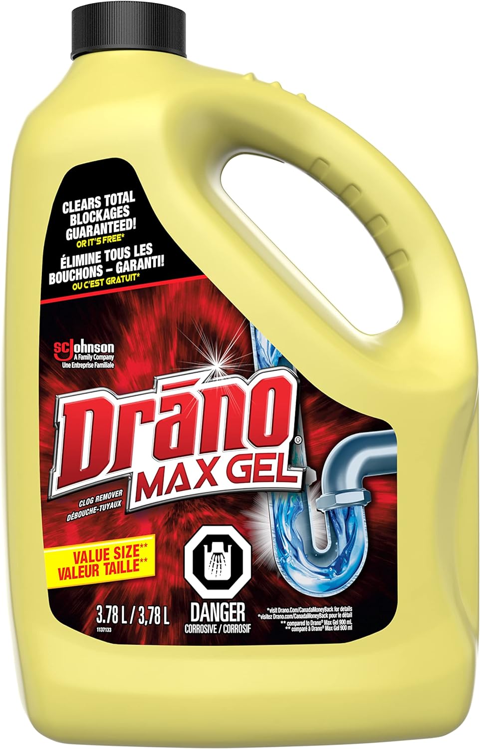 Drano - Clog Remover - Max Gel - 3.78 L