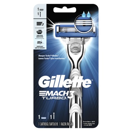 Gillette Razor Set - Mach3 Turbo Single - 1 Handle & 1 Cartridge