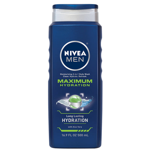 Nivea Body Wash - Mens Maximum Hydration - 16. 9 Floz