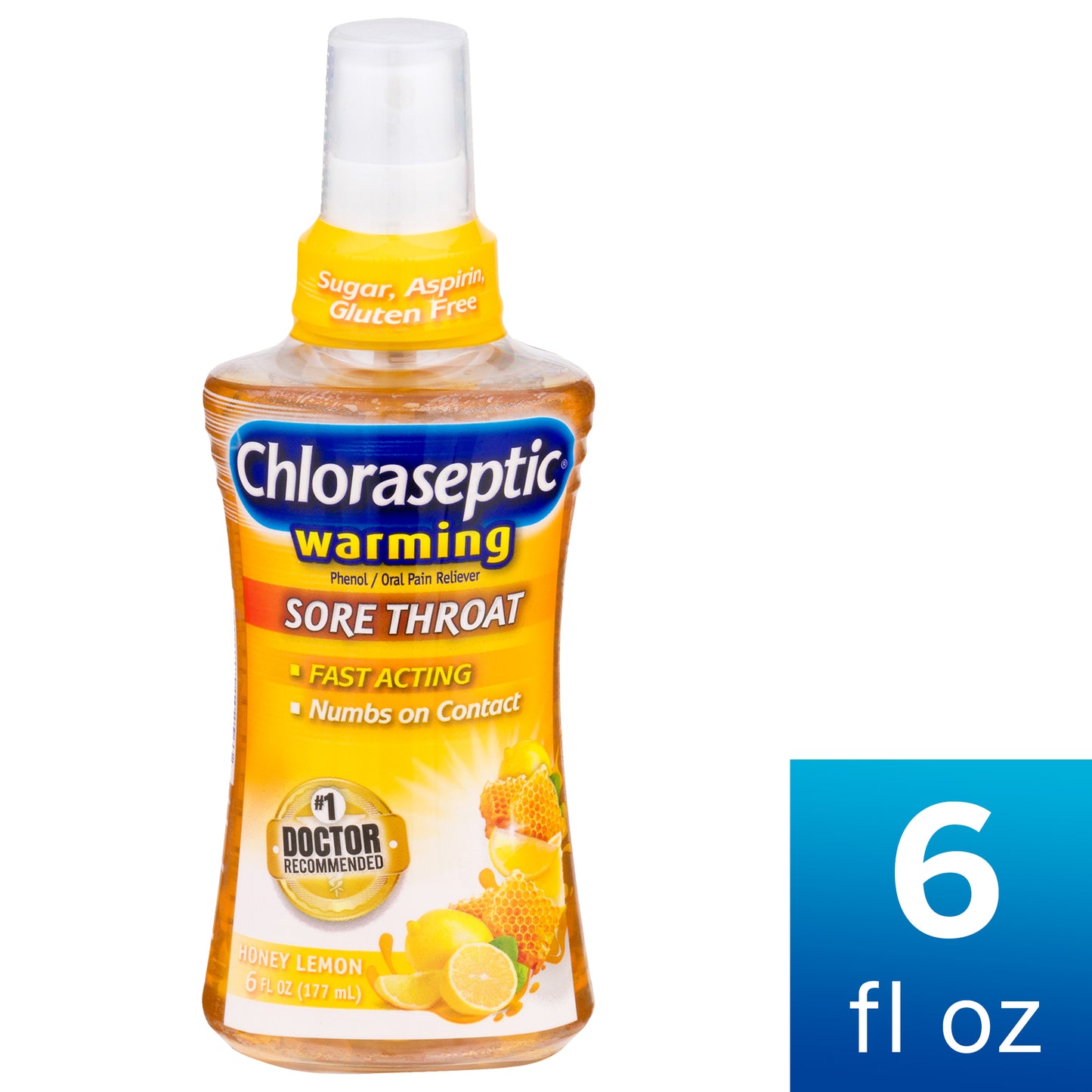Chloraseptic - Sore Throat Spray - Honey Lemon - 6 Floz
