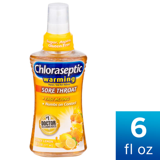 Chloraseptic - Sore Throat Spray - Honey Lemon - 6 Floz