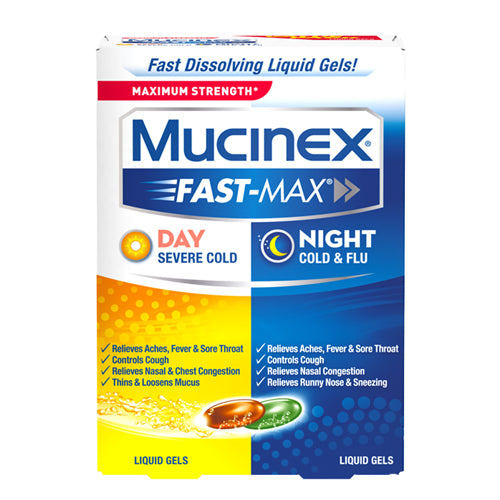 Mucinex - Fast Max Day & Night Caplets - 24 Ct