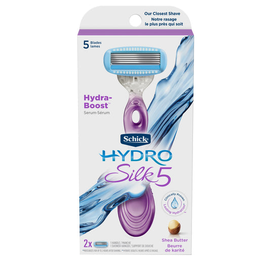 Schick Razor Set - Hydro Silk 5Blades - 1 Handle + 2 Razor