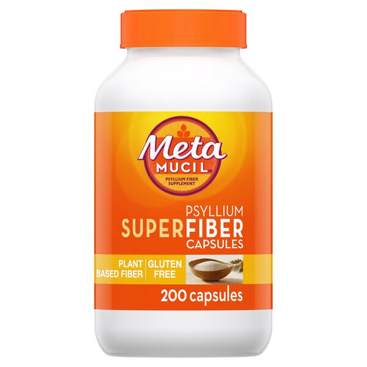 Metamucil - Psyllium Superfiber Capsules 200 Capsules