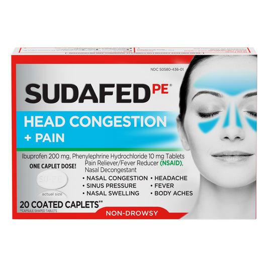 Sudafed - Head Congestion + Pain 24 Cap