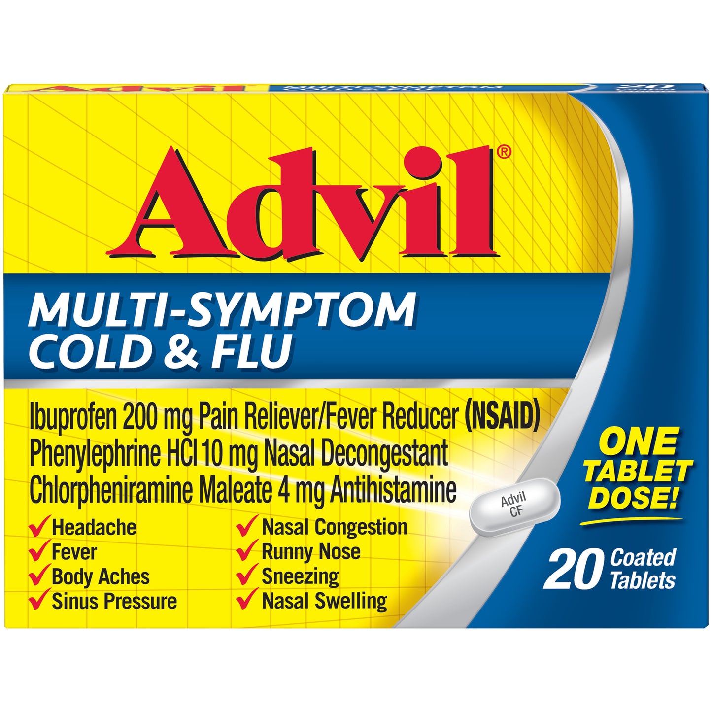 Advil - Multi Symptom - Cold And Flu - 20 Ct