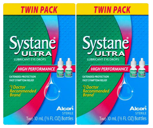 Systane Eye Drops - Ultra High Performance Lubricating Eye Drops Twin Pack
