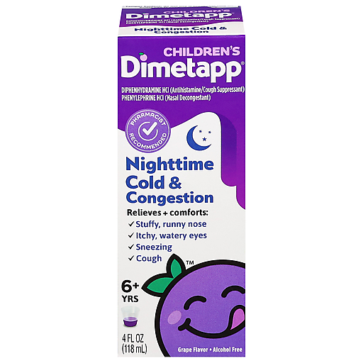 Dimetapp - Nighttime Cold & Congestion - Children'S - 4 Fl Oz