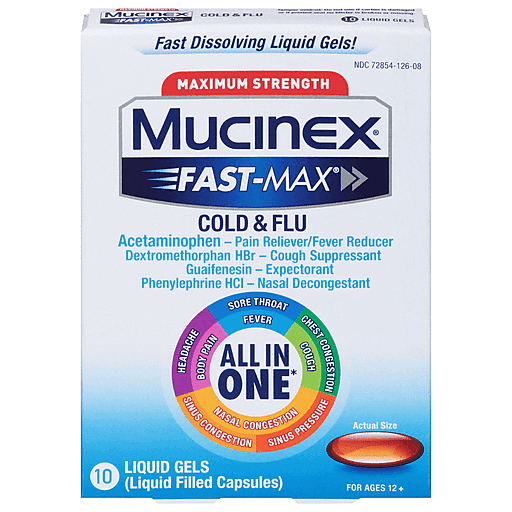 Mucinex - Fast Max Liquid Gels - 20 Ct