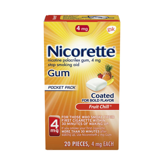 Nicorette - 4 Mg/20 Pieces Fruit Chill