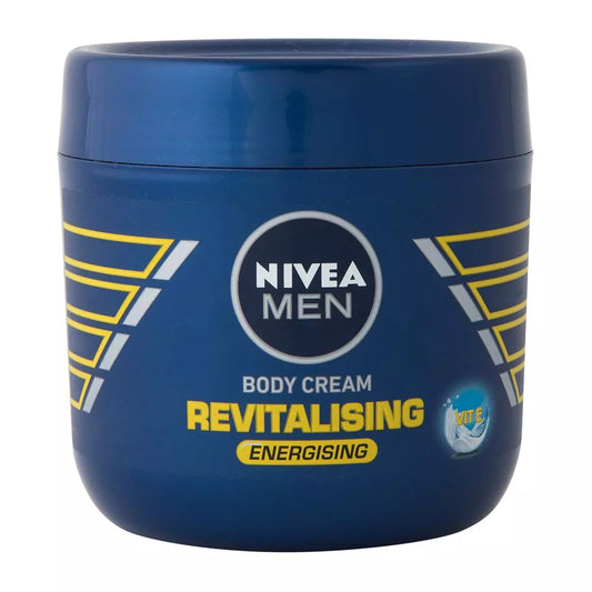 Nivea Body Lotion - Mens Cream Revitalizing Energizing Vit E 400Ml 12/Pk