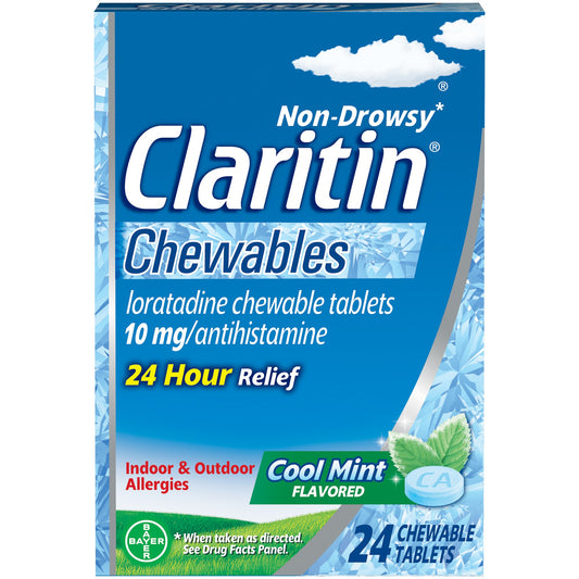 Claritin - Cool Mint 24 Chewable Tablets
