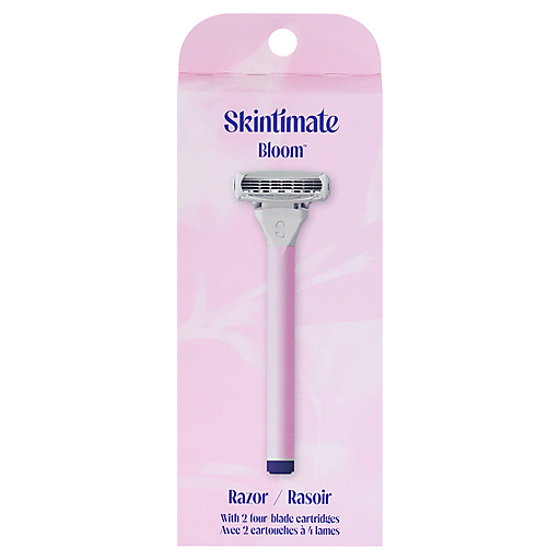 Skintimate Disposable Razors - Womens Bloom - 1 Handle & 2 Cartridges