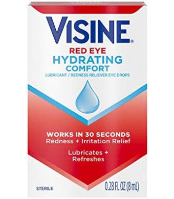 Visine - Advanced Redness + Irritation Relief Lubrication / Redness Eye Drops - .28 Fl Oz