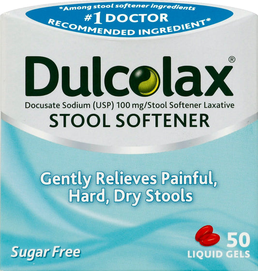 Dulcolax - Stool Softener - 50 Liquid Gel