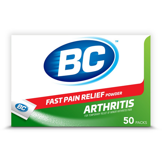 Bc Powder - Fast Pain Relief For Arthiritis Pain - 50 Pouches