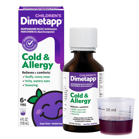 Dimetapp - Childrenâ’S Dimetapp Cold & Cough Suspension Grape Liquid 4 Oz