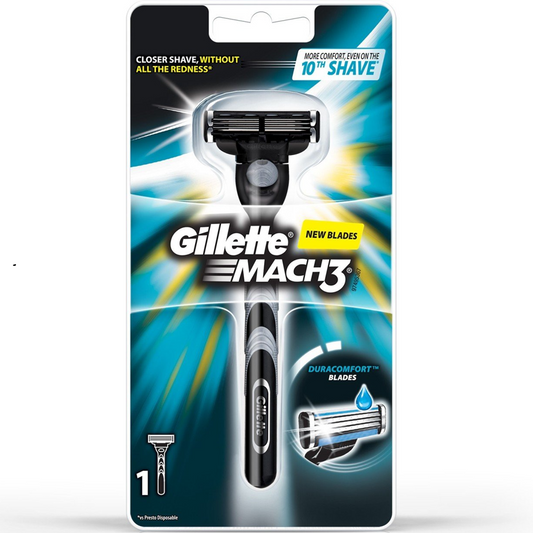 Gillette Razor Set - Mach3 Single - 1 Handle & 1 Cartridge