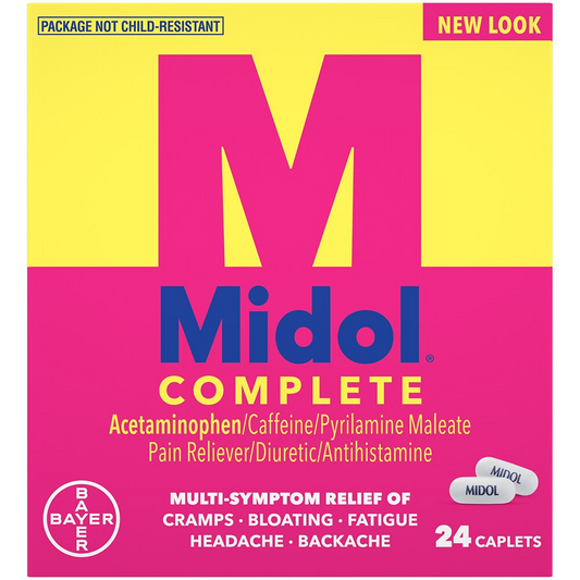 Midol - Complete Caplets - 24 Ct