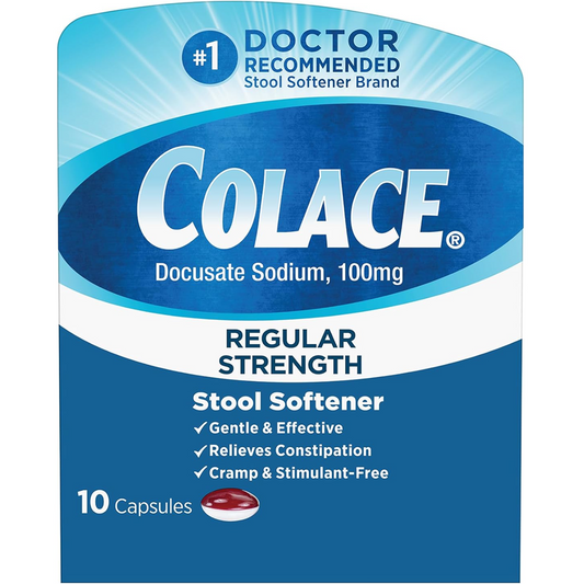 Colace - Softener - Regular Strength - 10 Capsules