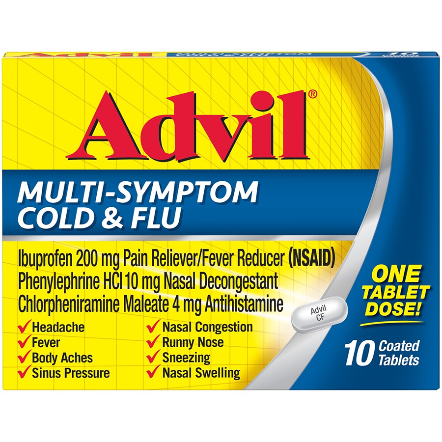 Advil - Multi Symptom - Cold And Flu - 10 Ct