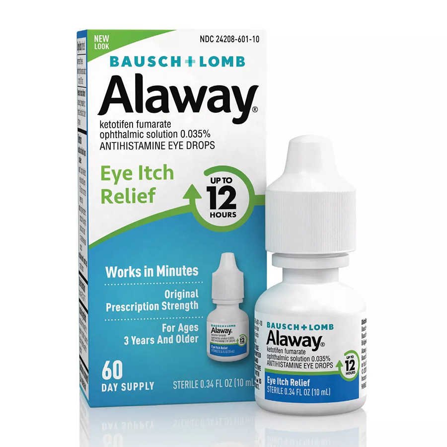 Alaway - 12 Hours Allergy Itch Relief Eye Drops - 0.34 Fl Oz