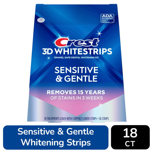 Crest Whitestrips - Sensitive & Gentle - 18 Strips