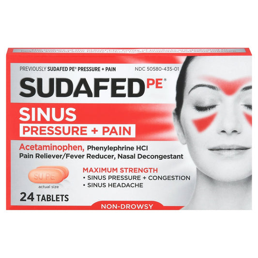 Sudafed - Pressure + Pain For Adults 24 Caps
