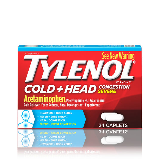 Tylenol - Cold + Head Congestion 24 Caplets