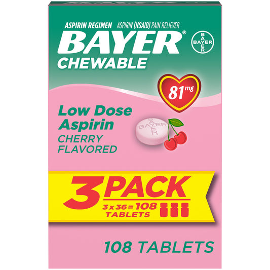Bayer - Low Dose Chewables - Cherry - 108 Ct