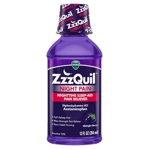 Zzzquil - Night Pain - Midnight Berry Flavor - 12 Floz