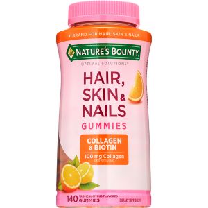 Natures Bounty - Hair Skin & Nails - Collagen - Tropical Citrus Flavored - 140 Gummies