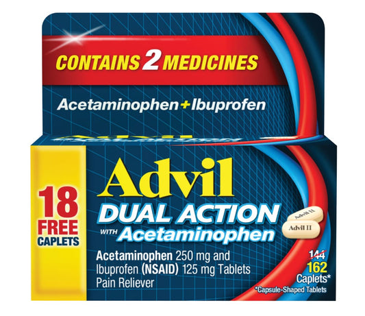 Advil - Dual Action - Bonus - 162 Caplets