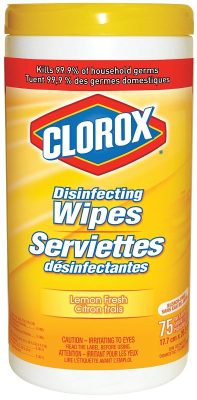 Clorox Disinfectant Wipes - Lemon Fresh - 75 Ct