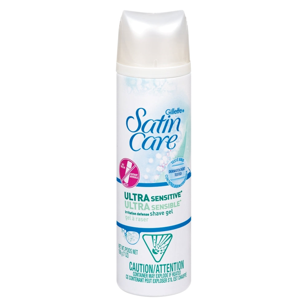 Gillette Shave Gel - Satin Care Ultra Sensitive - 7 Oz