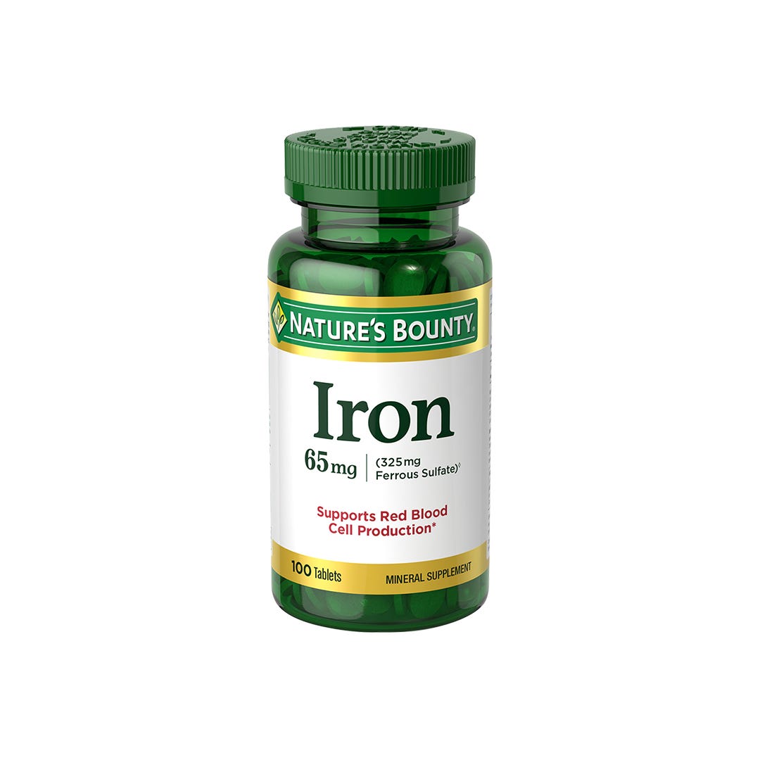 Natures Bounty - Iron 65 Mg - 100 Tablets