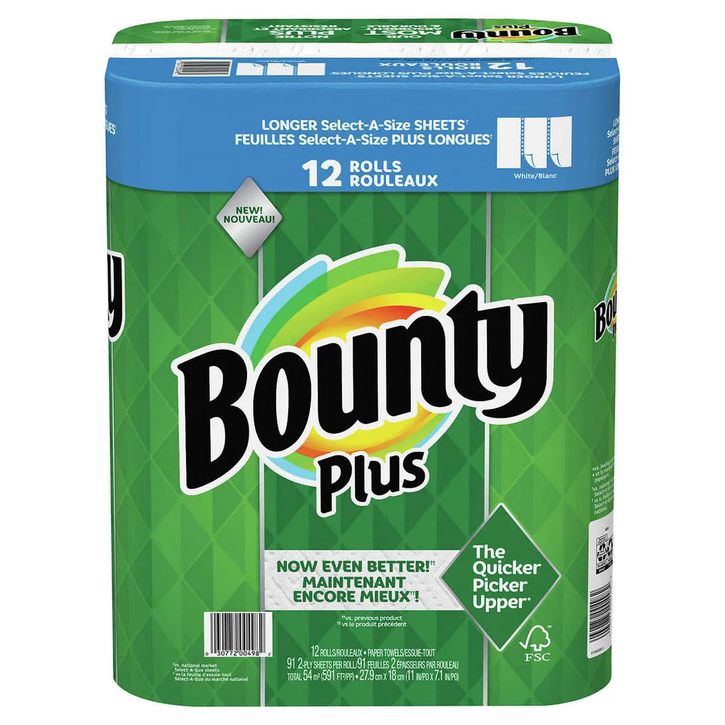 Bounty - Advanced - 93 2 PLY - 12 Rolls