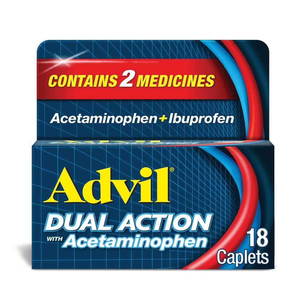Advil - Dual Action - W/ Acetaminophen - 18 Ct