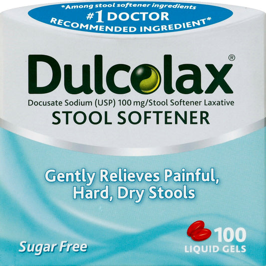 Dulcolax - Stool Softener - 100 Liquid Gel