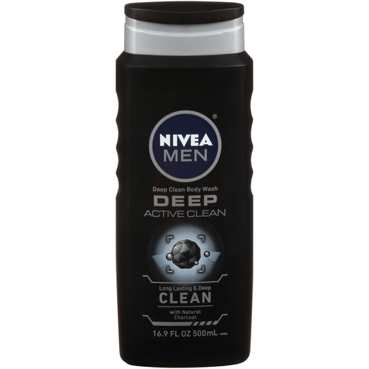Nivea Body Wash - Mens Active Clean - 16. 9 Floz