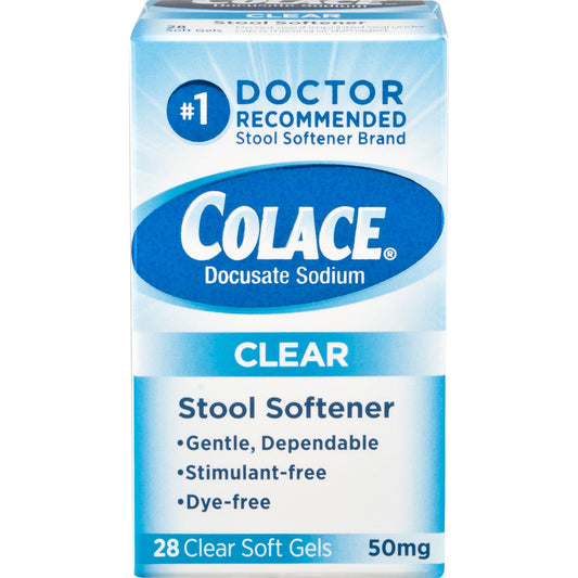 Colace - Clear 50 Mg - 28 Soft Gel
