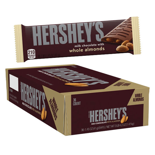 Hershey - Whole Almonds - 1.45 Oz - 36 Ct