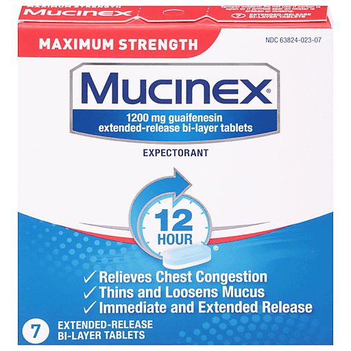 Mucinex - Tablets Max Str - 7 Ct
