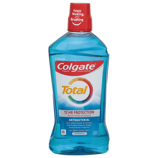 Colgate Mouth Wash - Total Pro Shield - Peppermint - 33.8 Floz