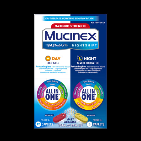 Mucinex - Fast Max Day & Night Caplets - 20 Ct